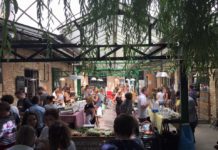 Elesztohaz Ruin Bar in Budapest Elesztohaz Event- Farmers Market